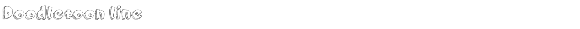 Sample characters Doodletoon Font